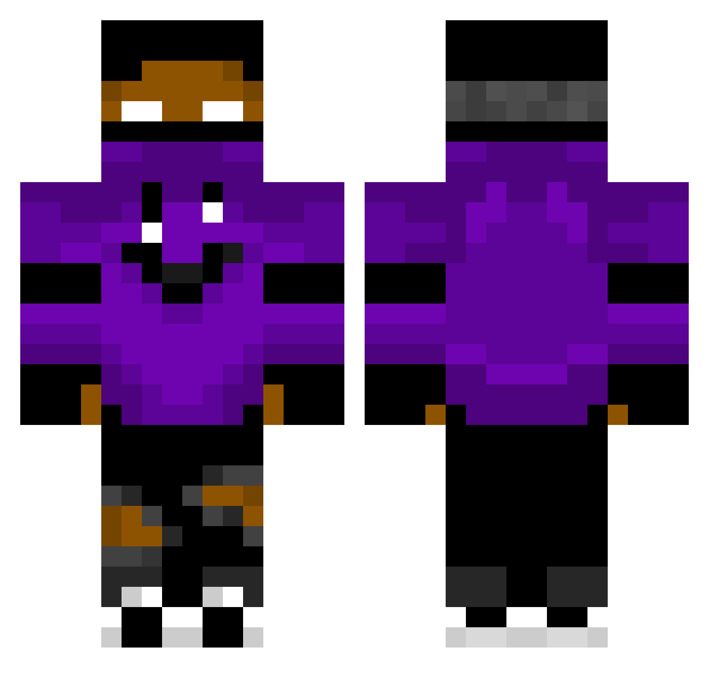 Sw1ft_Gamer Minecraft skin, front and back view