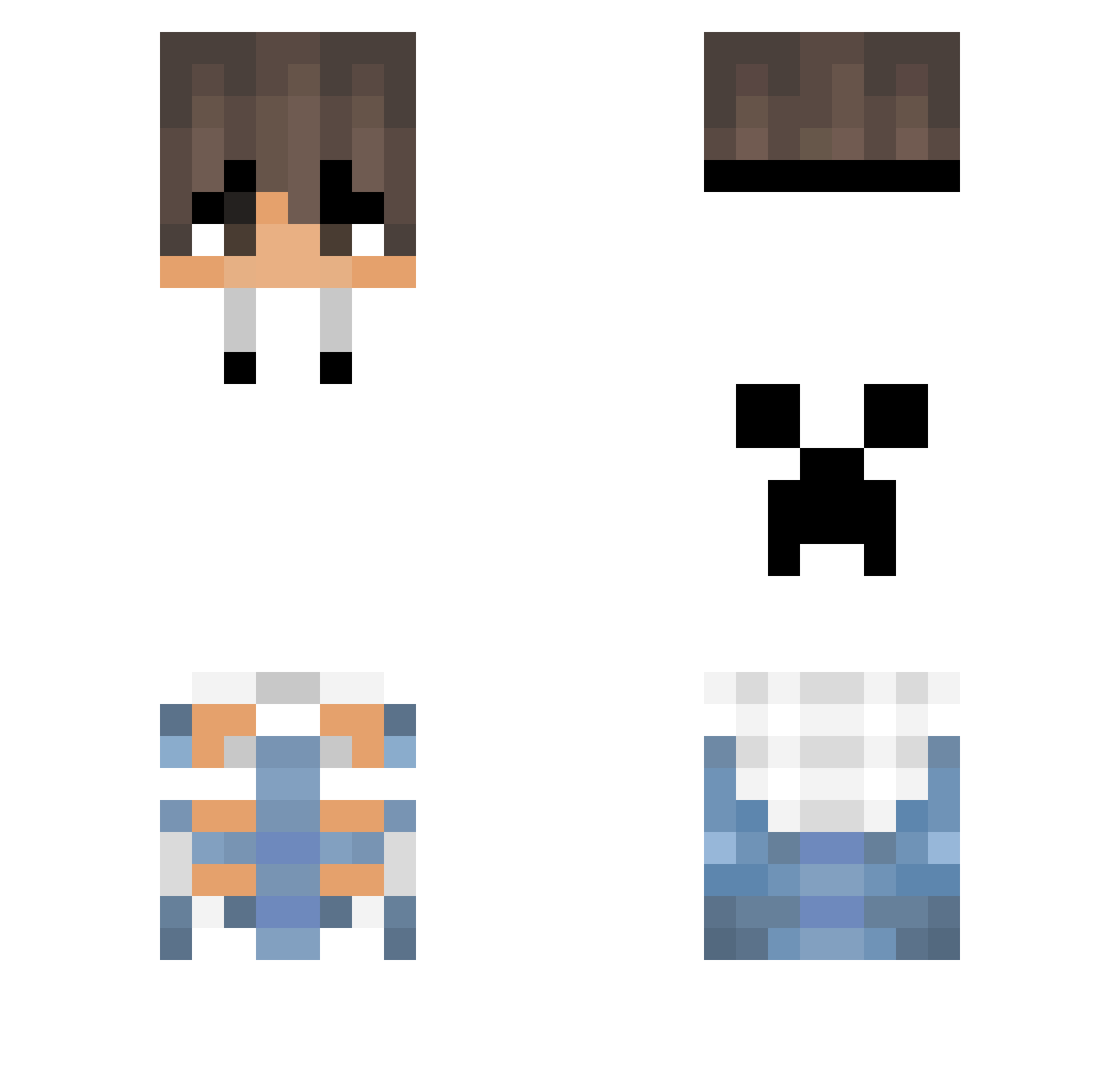 Yt_Chris_tk Minecraft skin, front and back view