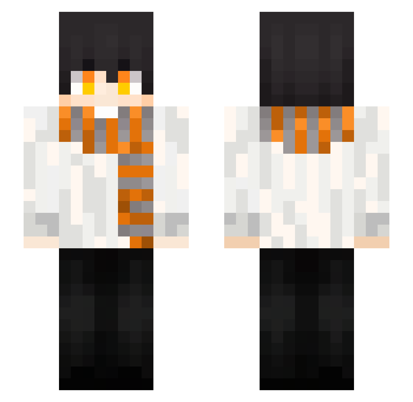 TakeALook52 Minecraft skin, front and back view
