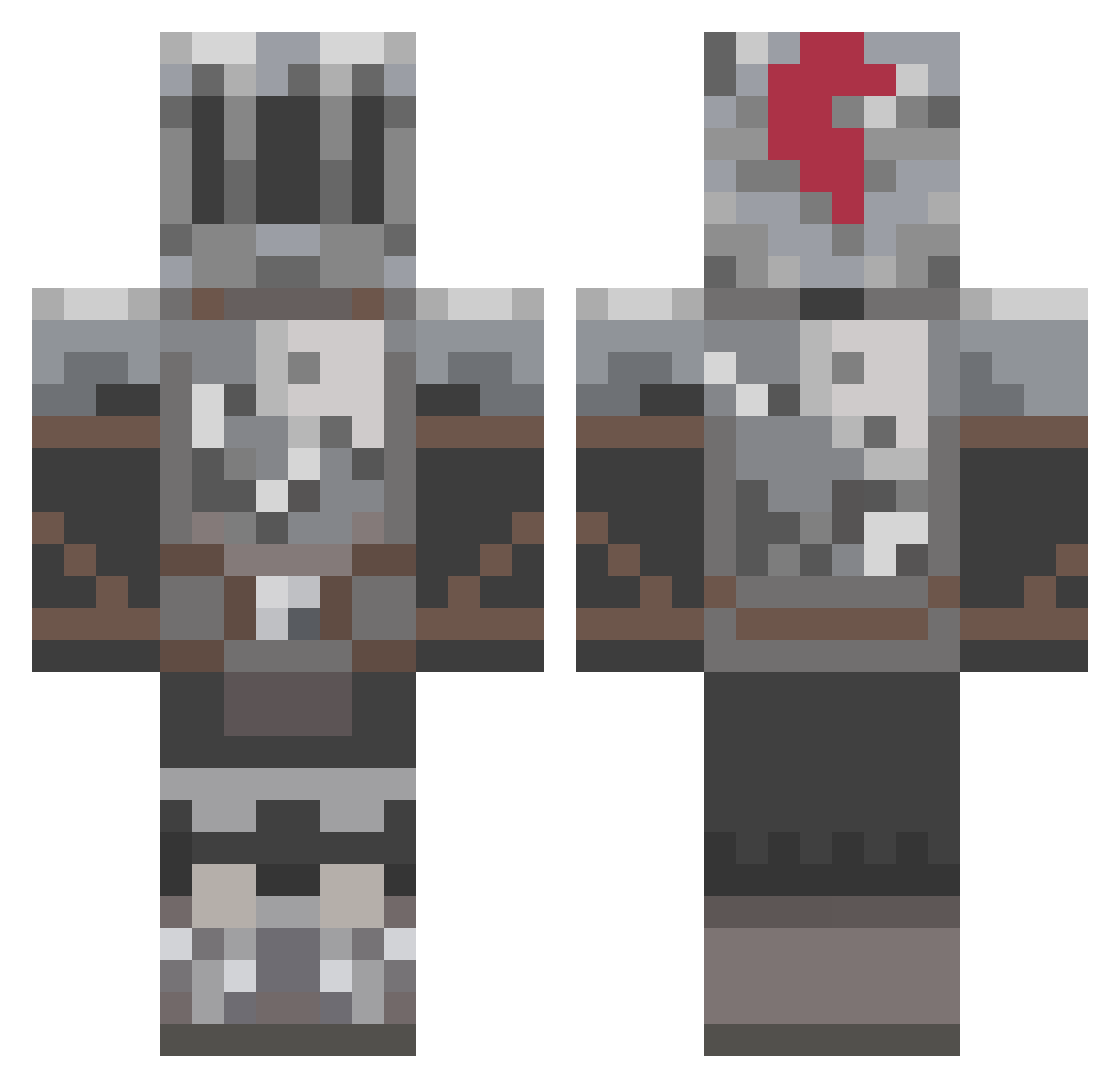 SERENNE Minecraft skin, front and back view