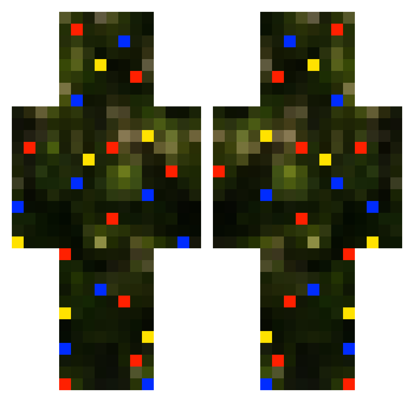 NoahKring Minecraft skin, front and back view