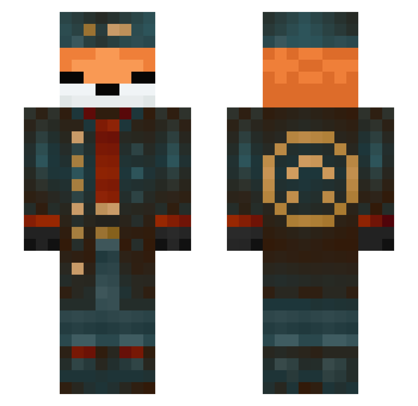 sparkr__ Minecraft skin, front and back view