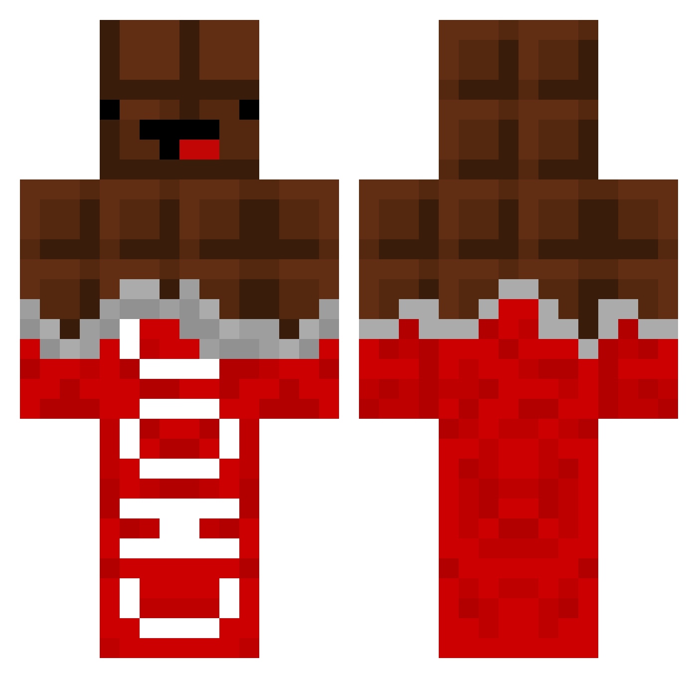 BroadEmperor607 Minecraft skin, front and back view