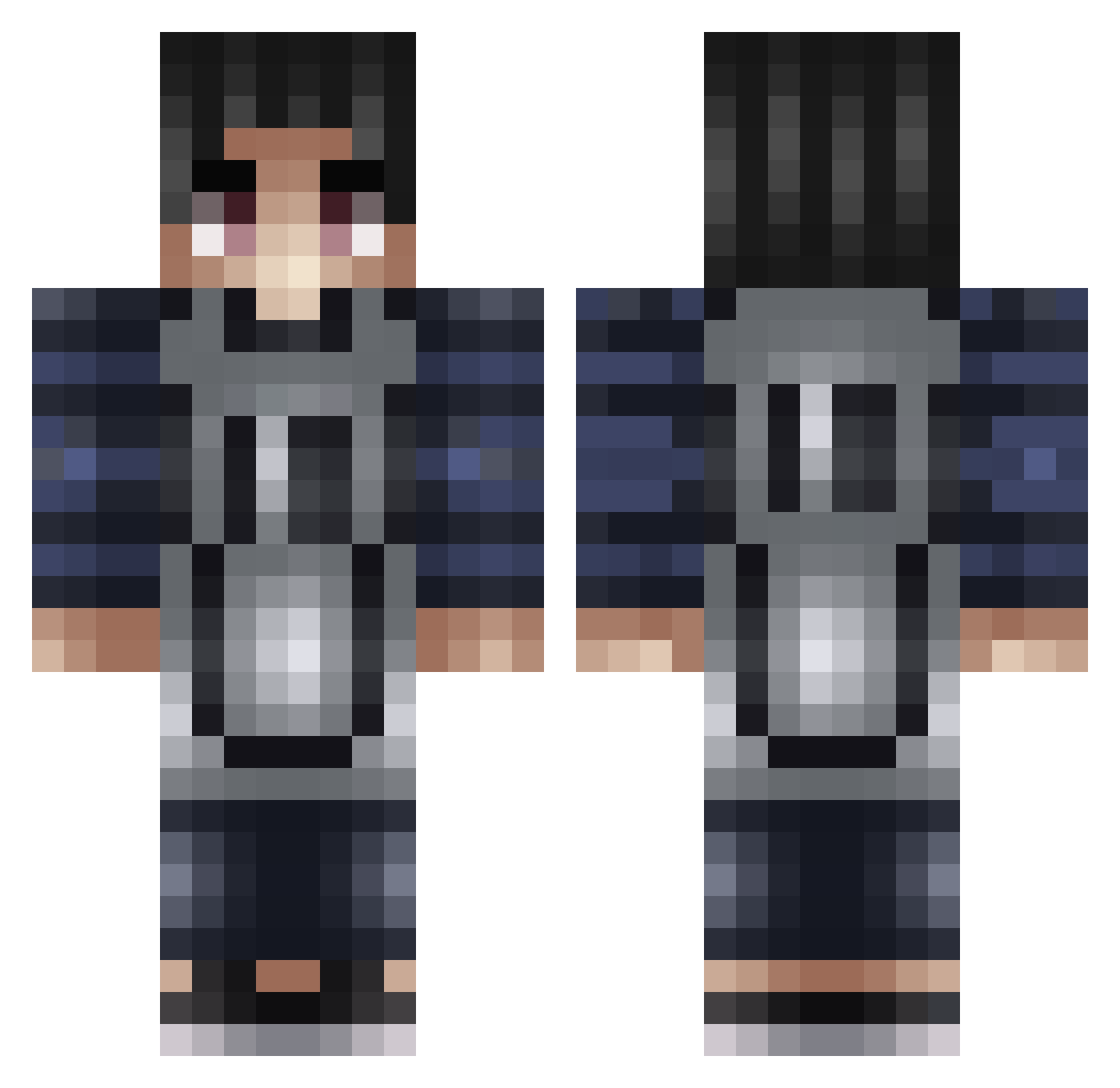 SweyZz_ Minecraft skin, front and back view