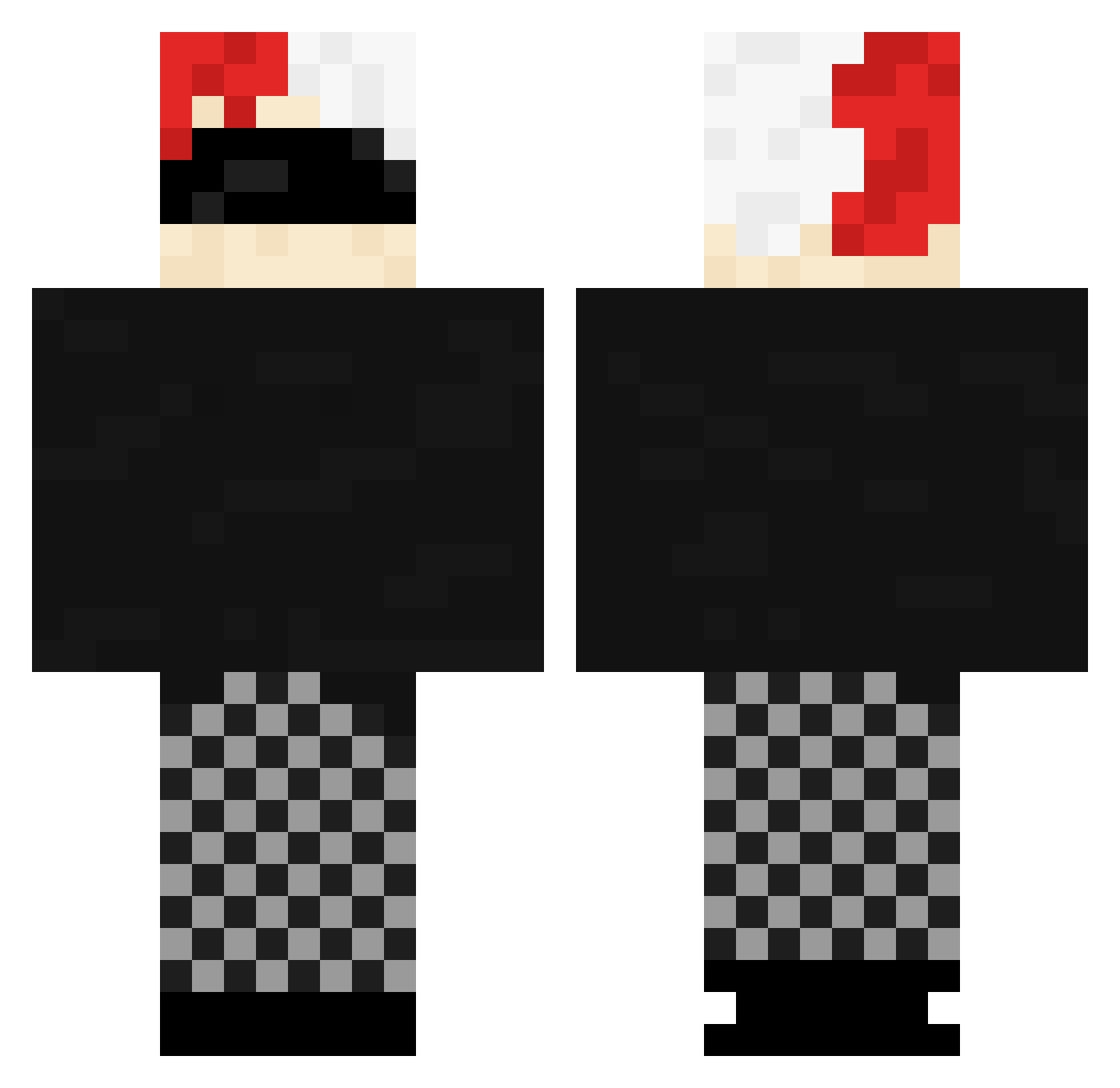 NINJA17905 Minecraft skin, front and back view