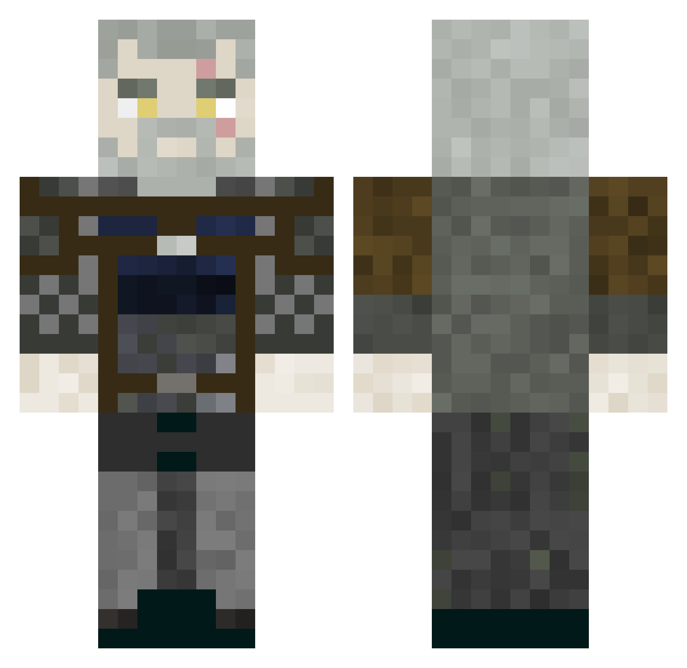 Xotonin Minecraft skin, front and back view