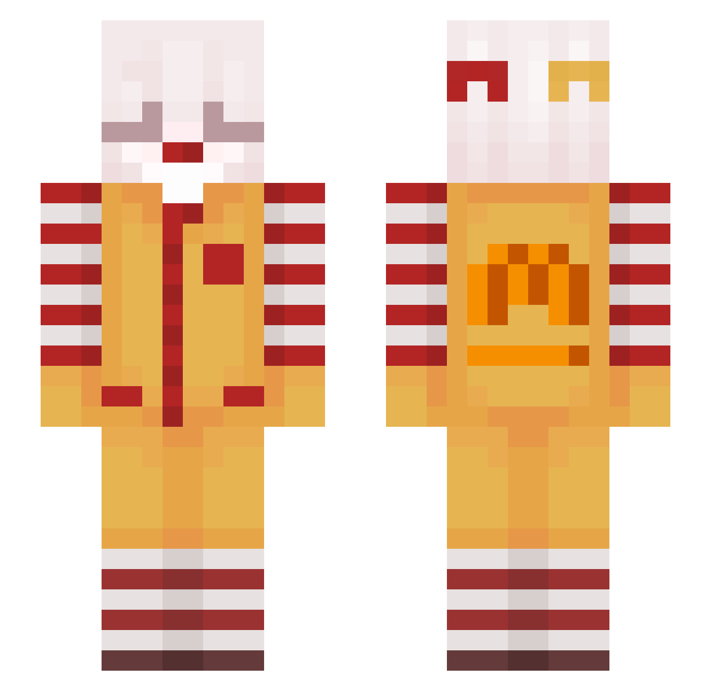 elenip1243 Minecraft skin, front and back view