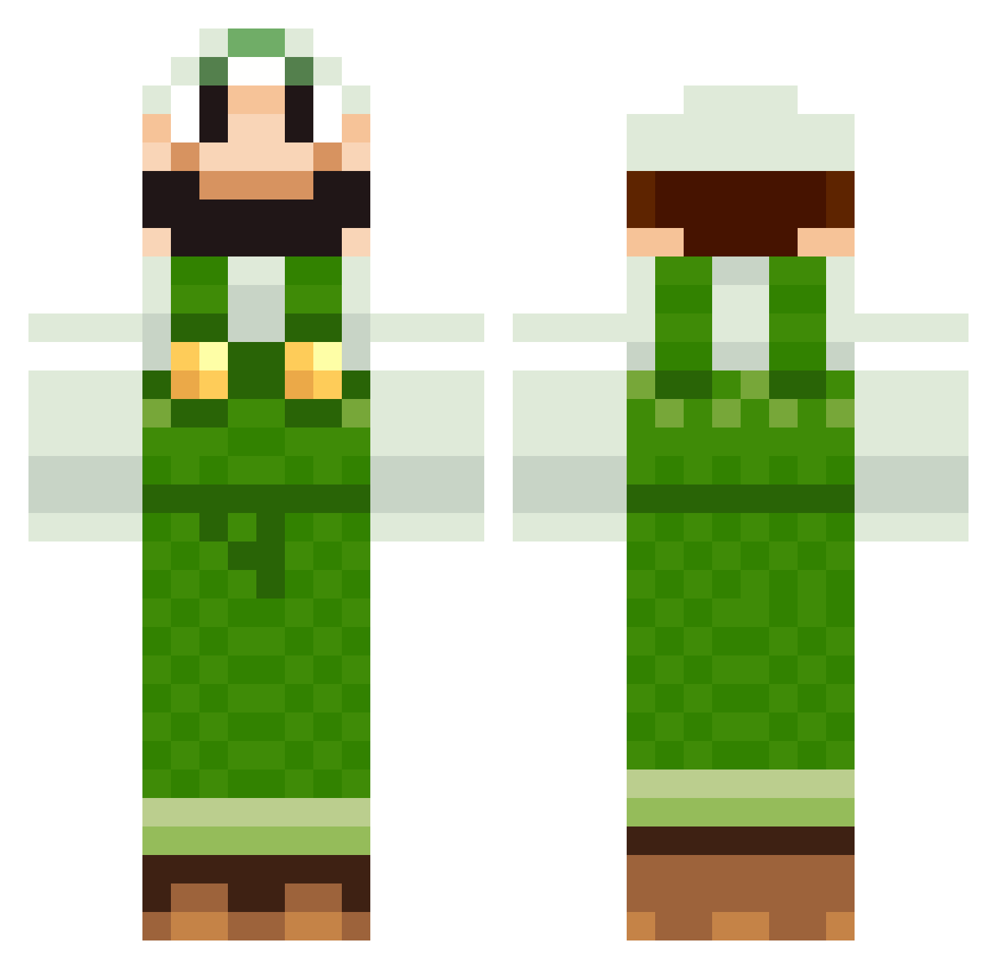 78ford Minecraft skin, front and back view