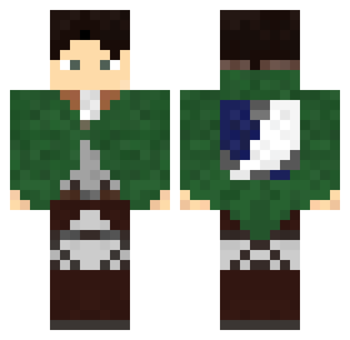 JoseYone Minecraft skin, front and back view