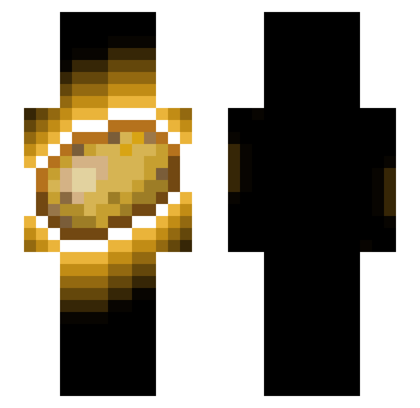 MaxMcShadow Minecraft skin, front and back view