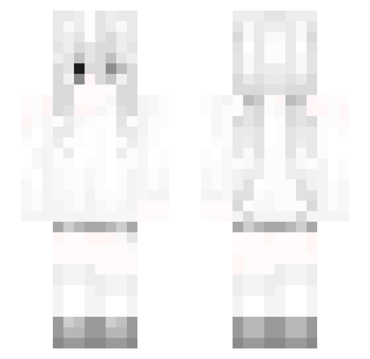 Sayvi Minecraft skin, front and back view