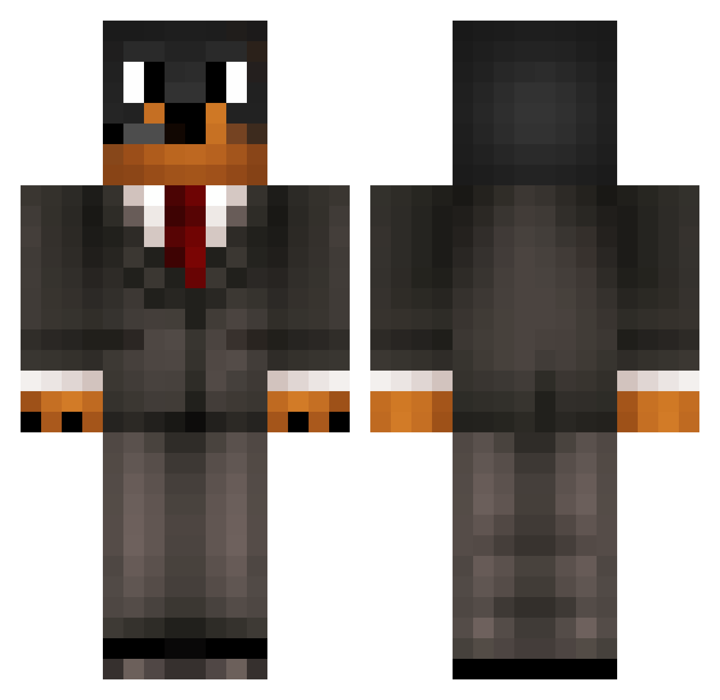 liazo Minecraft skin, front and back view