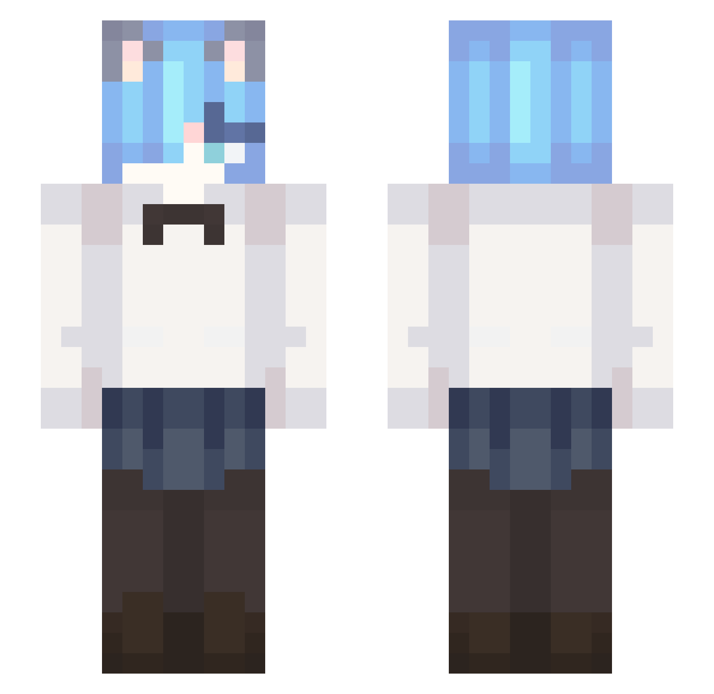 d4iee Minecraft skin, front and back view