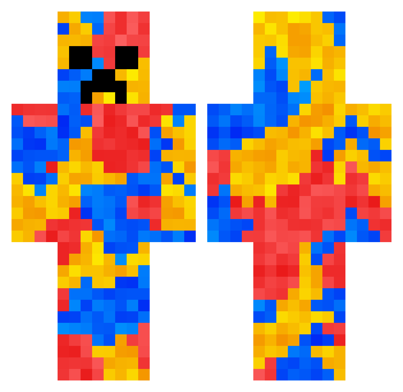 _Spartagon_ Minecraft skin, front and back view