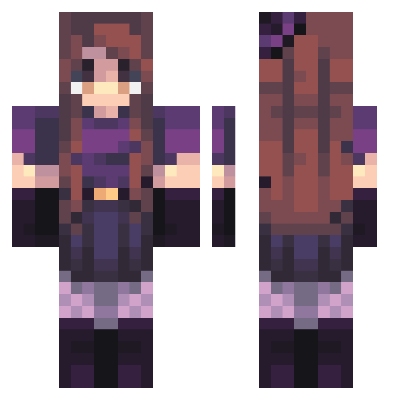 Ramenlapper44 Minecraft skin, front and back view
