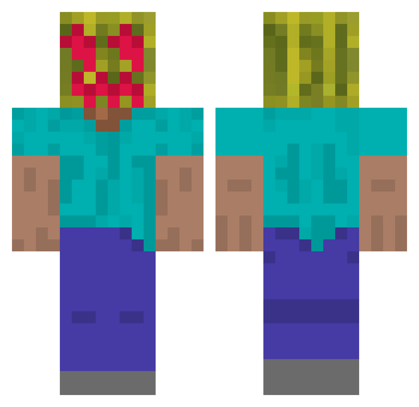 pat_fuuu Minecraft skin, front and back view