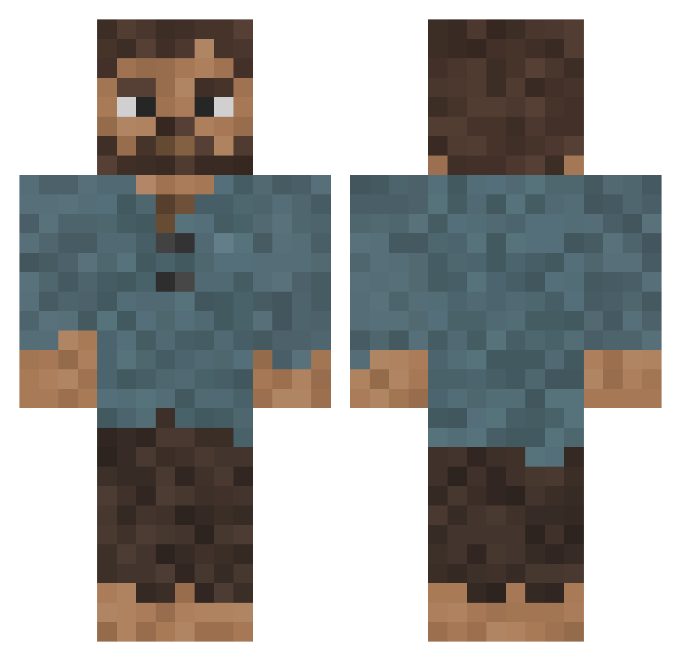 __Heinrich_ Minecraft skin, front and back view