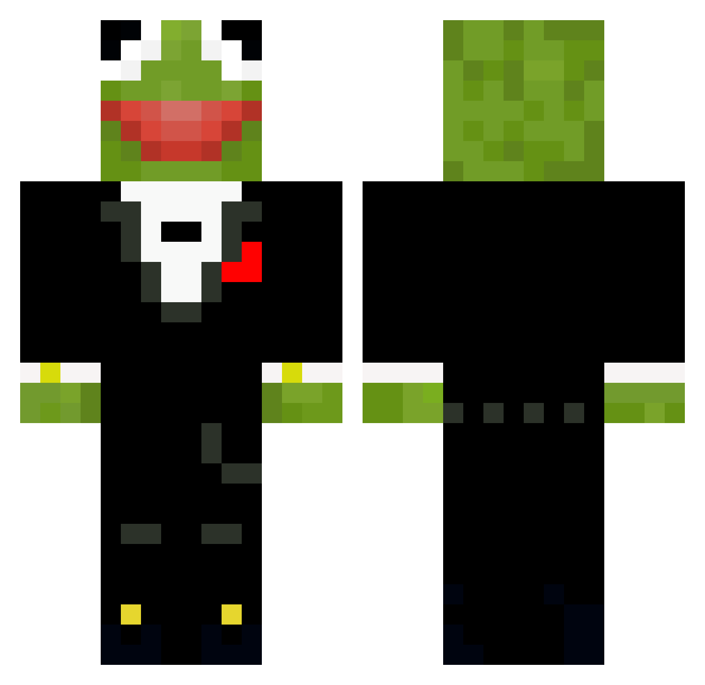 weavingeagle Minecraft skin, front and back view