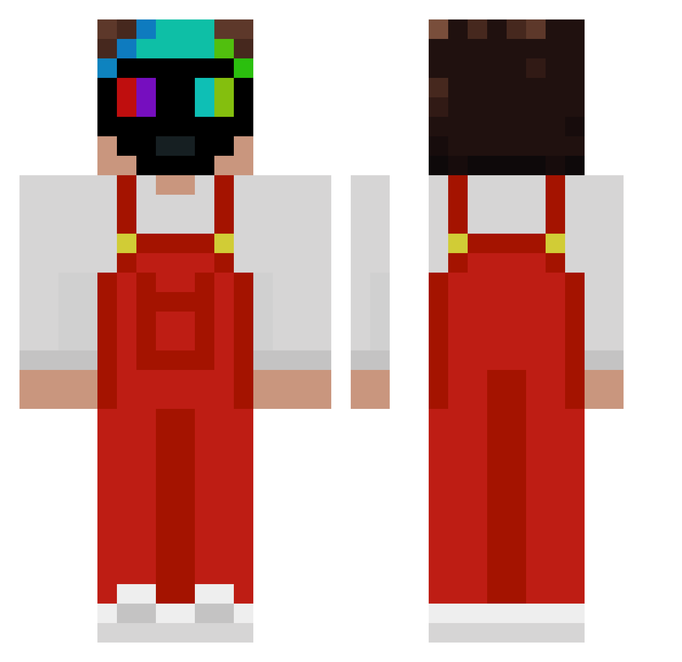 TopG_Adam Minecraft skin, front and back view