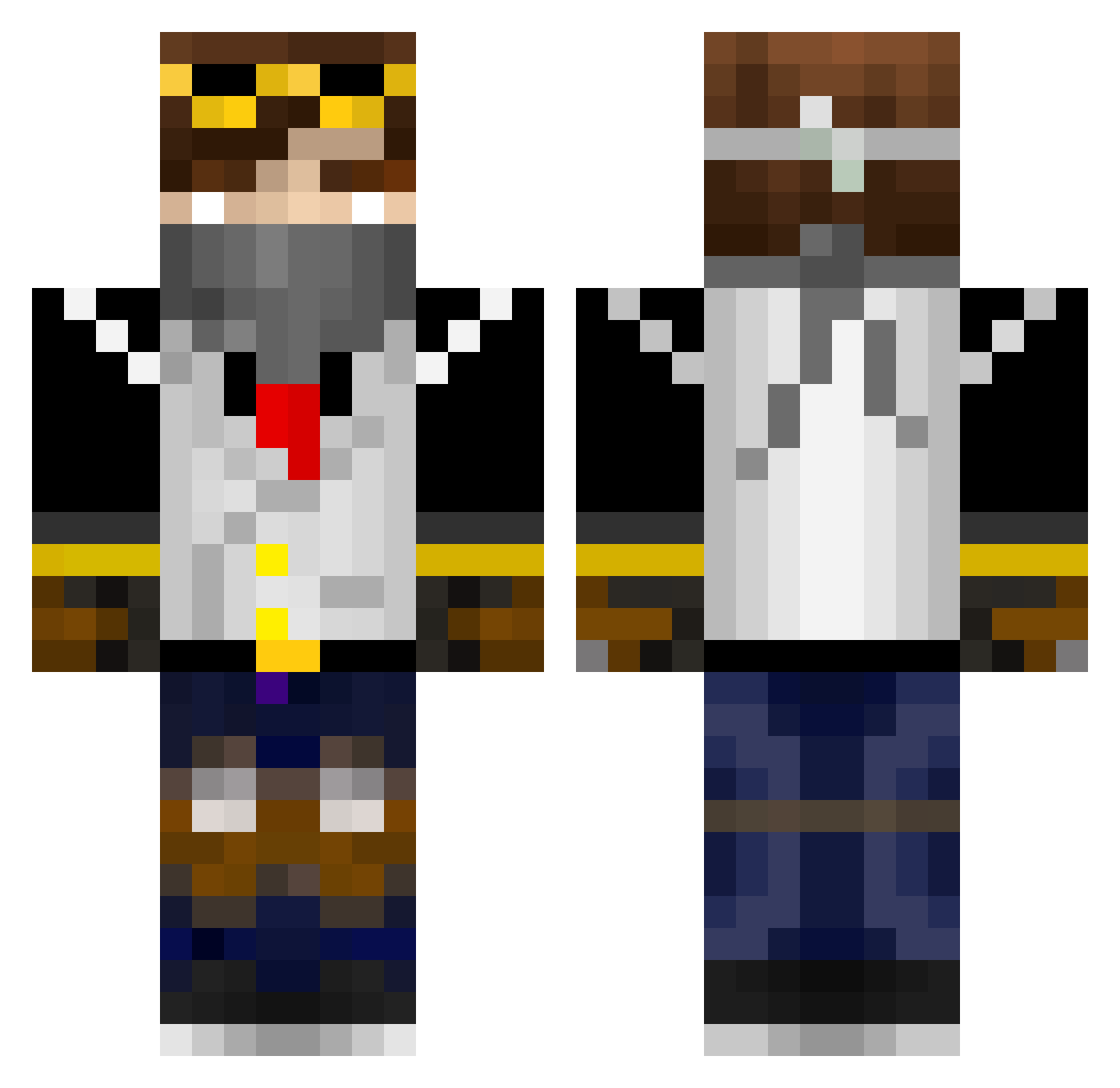 Joellen Minecraft skin, front and back view