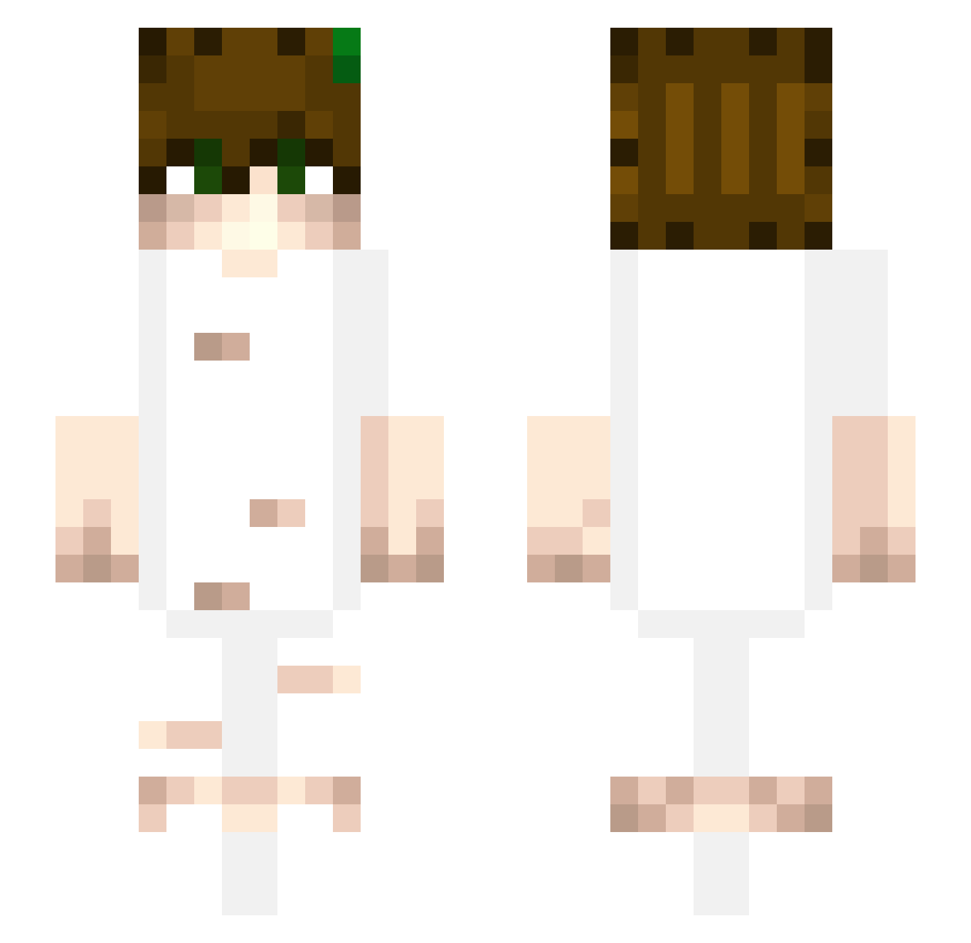 StepbroNio Minecraft skin, front and back view