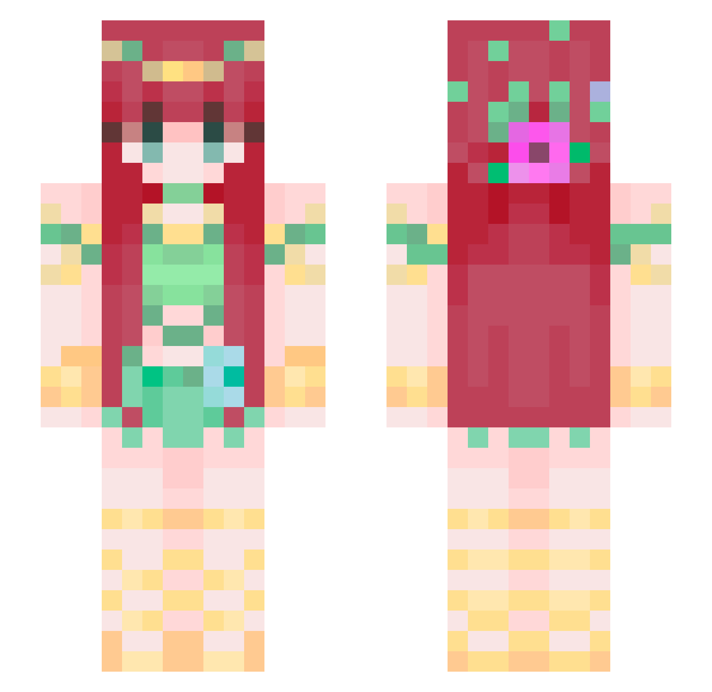 Billy_Cypher Minecraft skin, front and back view