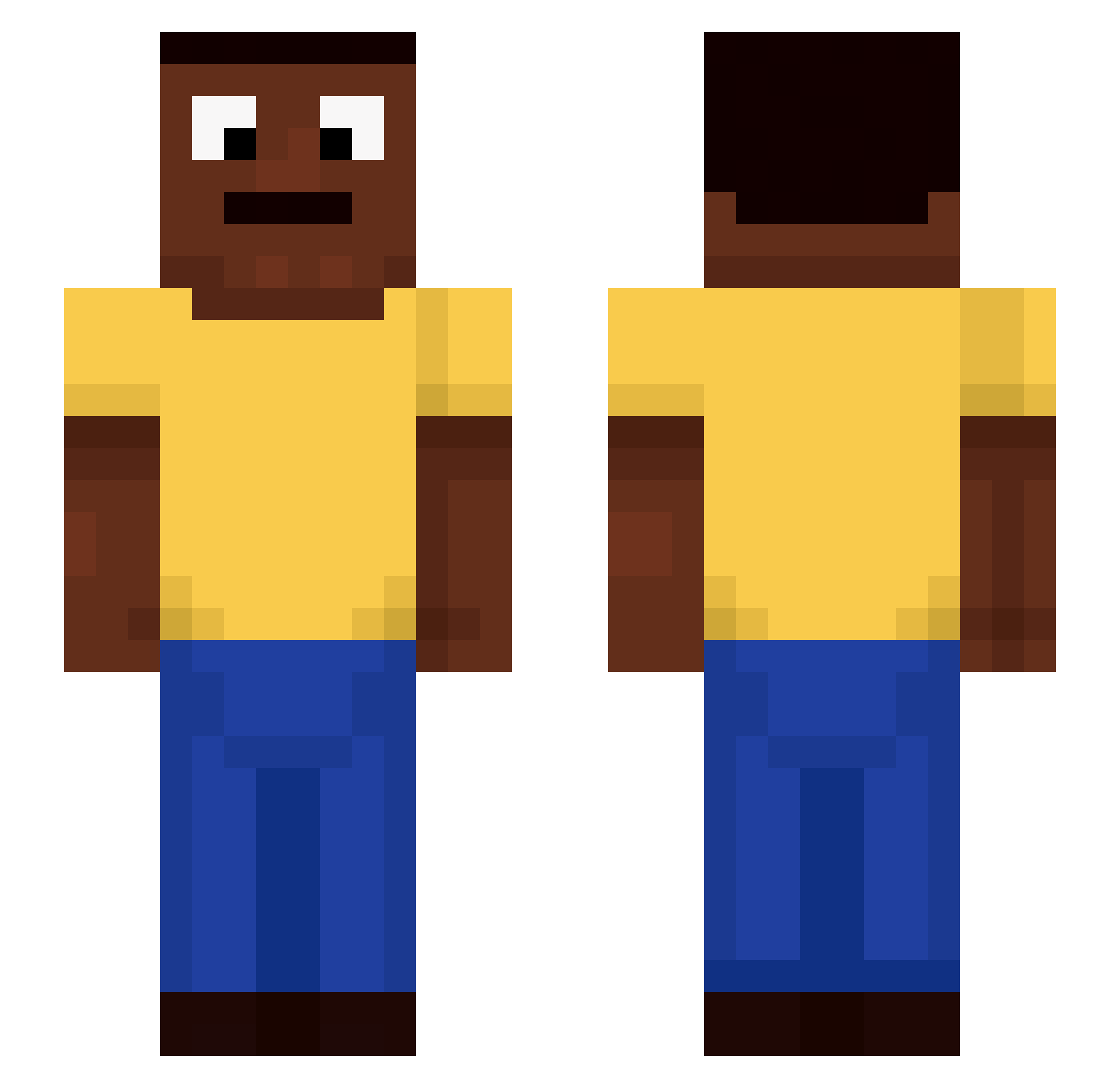 yosirrah Minecraft skin, front and back view