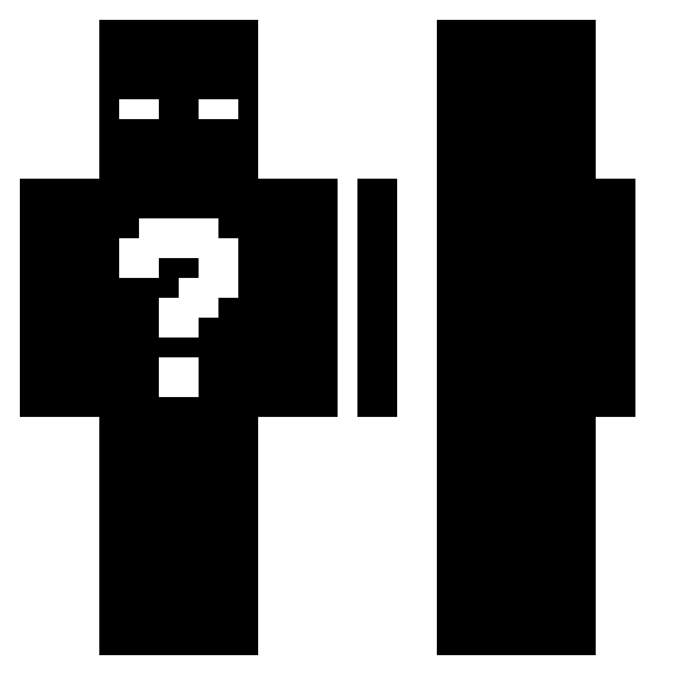Whopcap Minecraft skin, front and back view