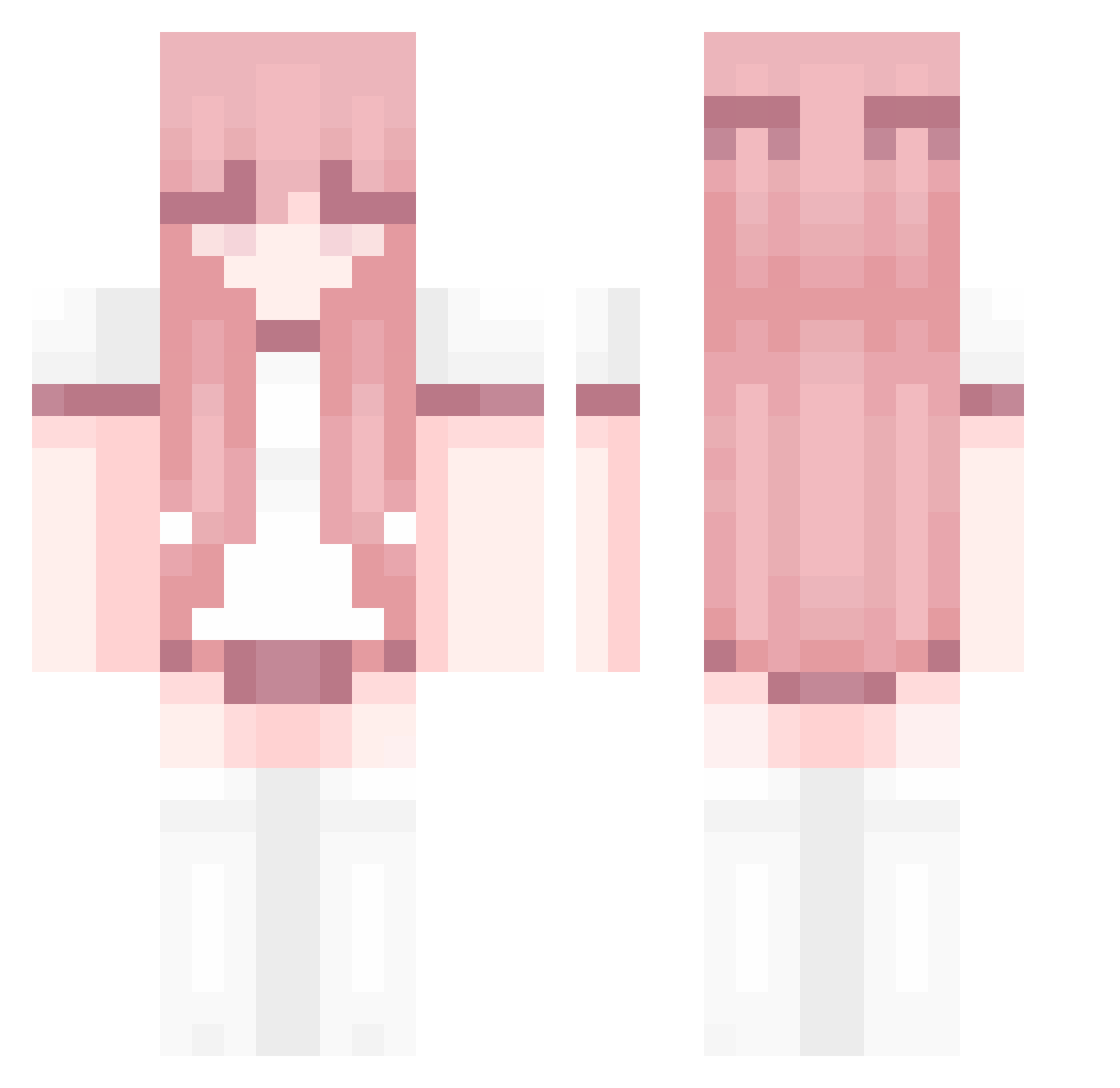 Nirox_x Minecraft skin, front and back view