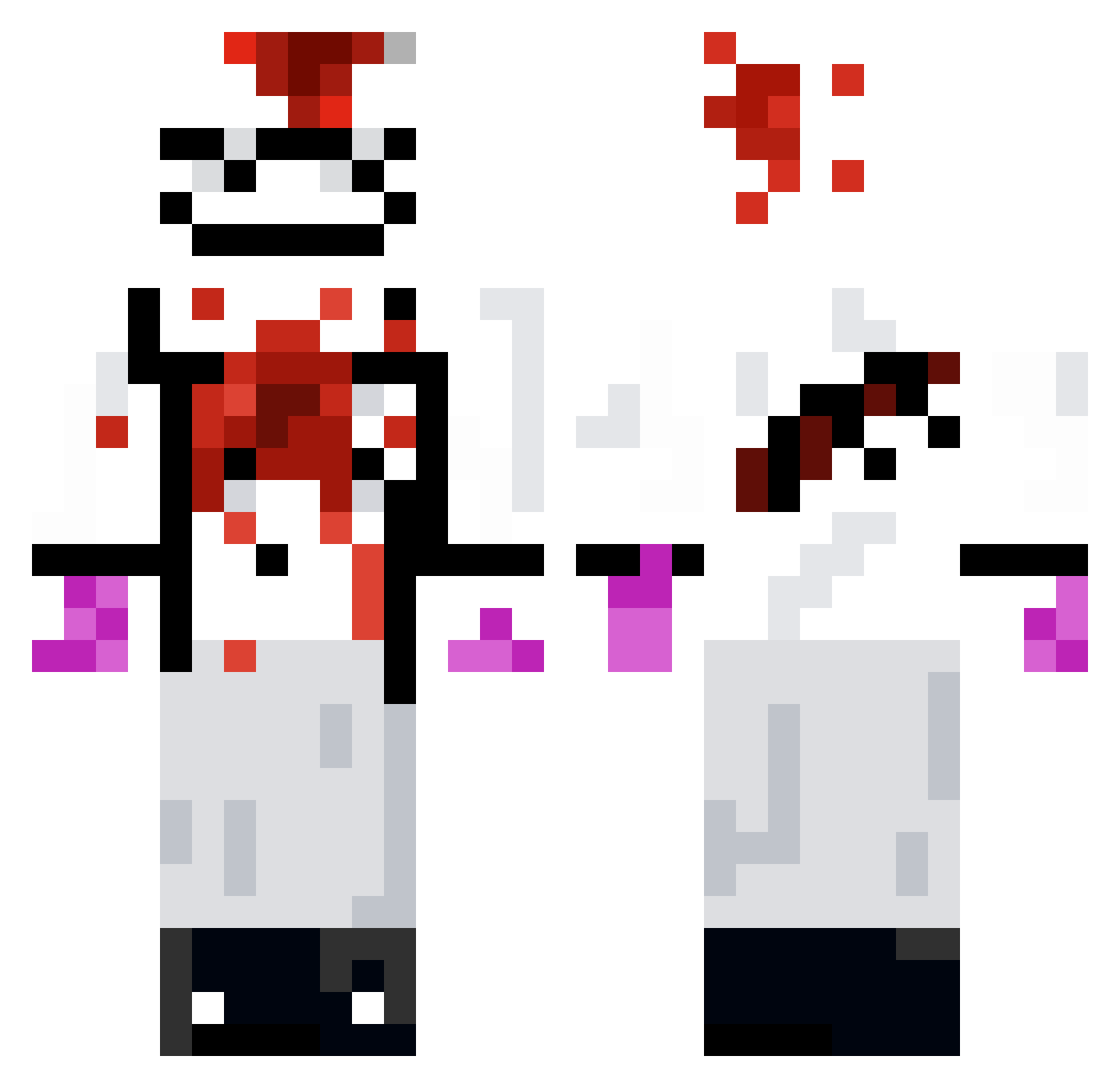 Kals_mc Minecraft skin, front and back view