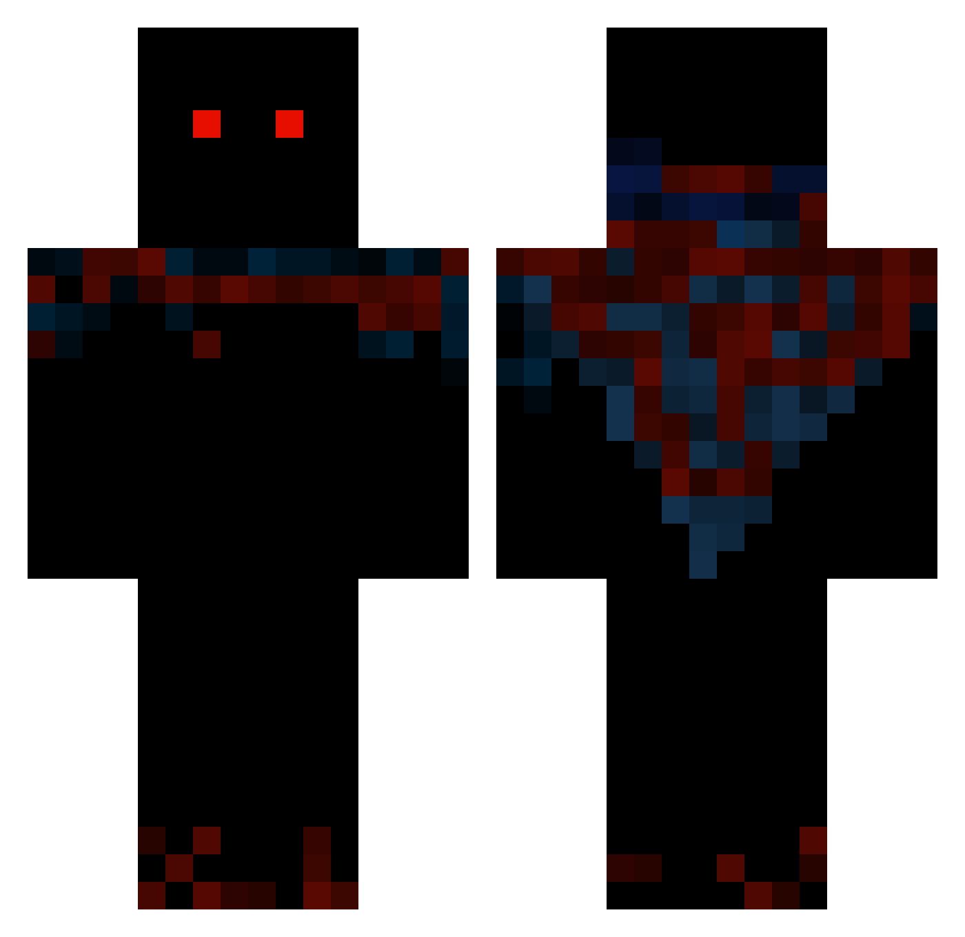 TheSmile53 Minecraft skin, front and back view