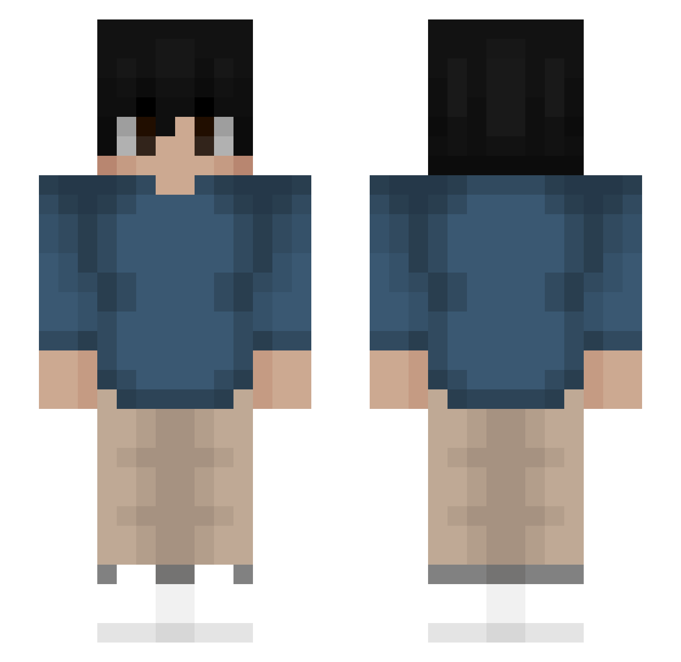 Charles Minecraft skin, front and back view