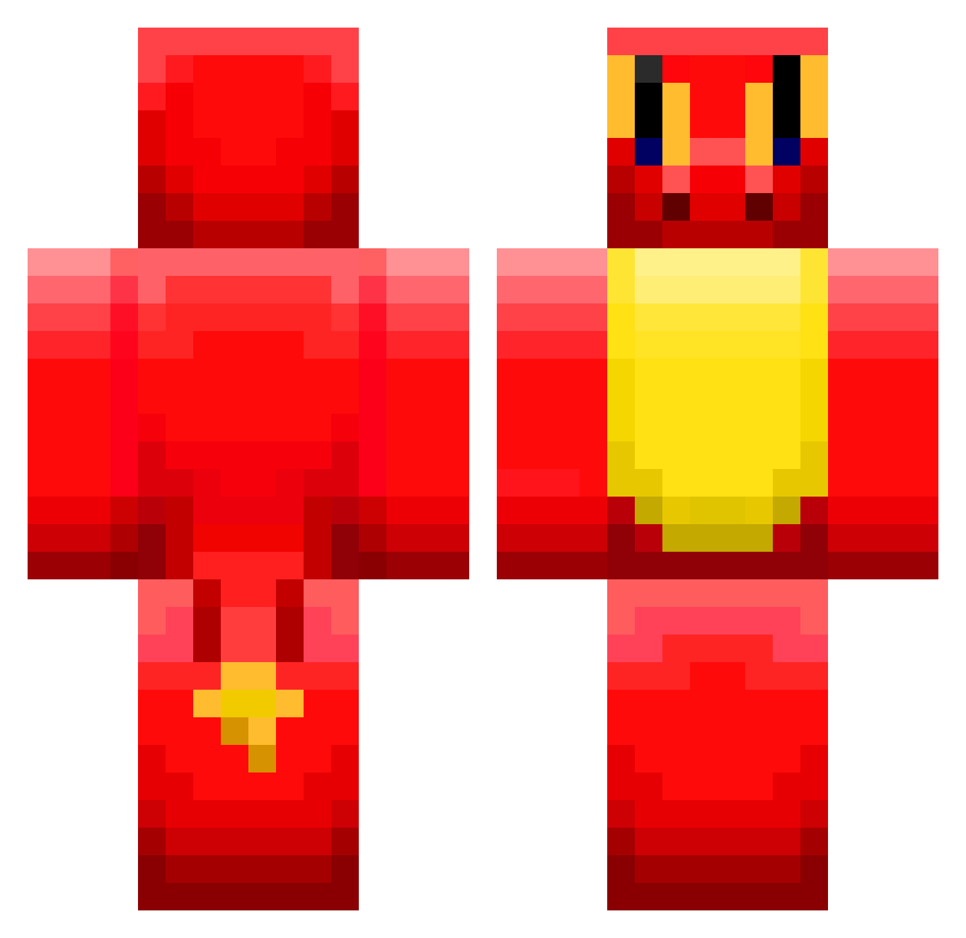 oswaldld Minecraft skin, front and back view