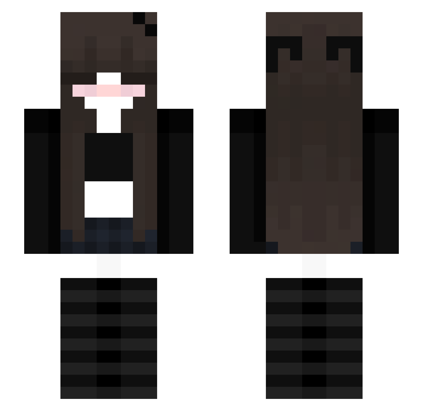 seamews Minecraft skin, front and back view