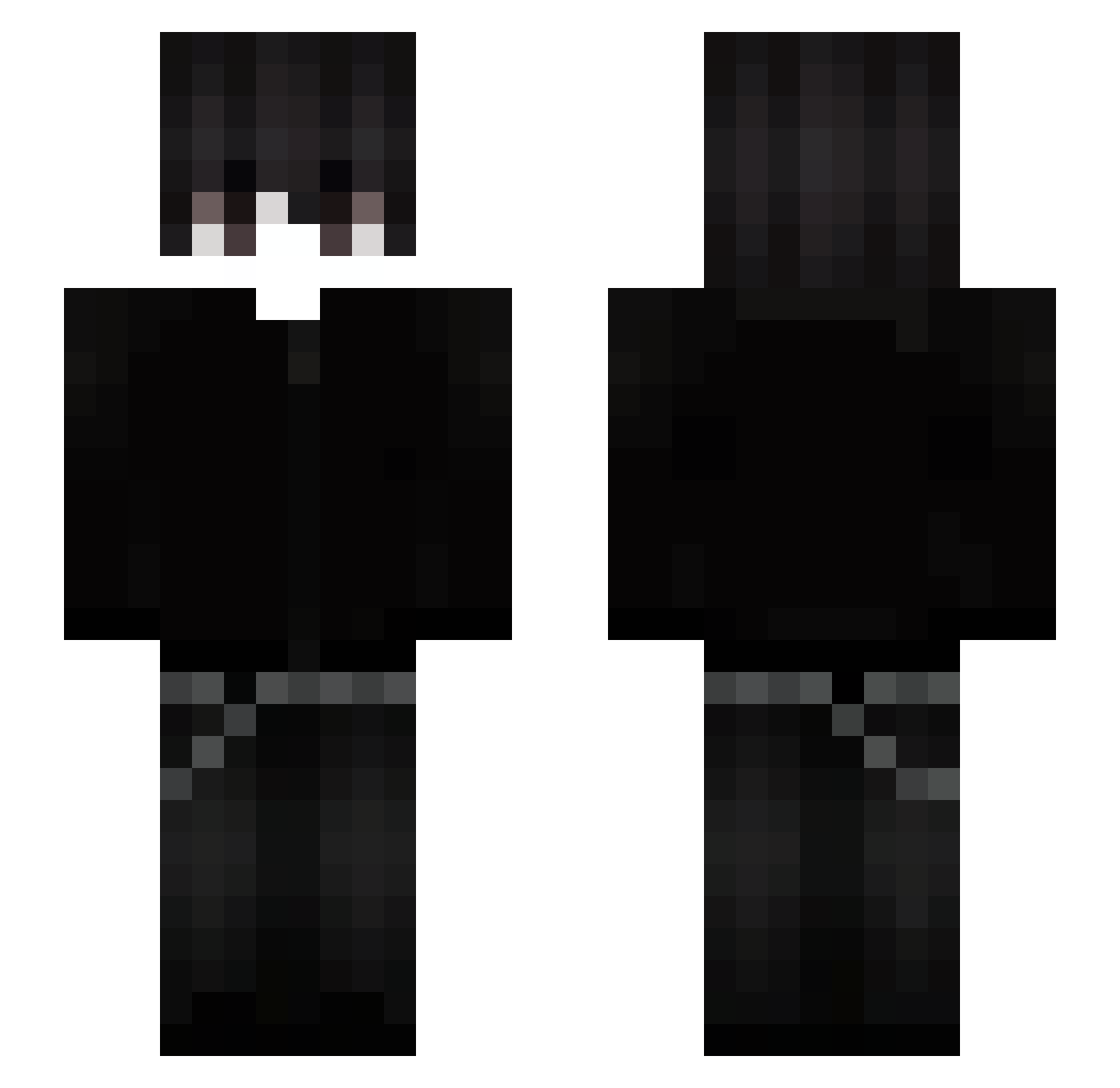 Tsunodaa Minecraft skin, front and back view