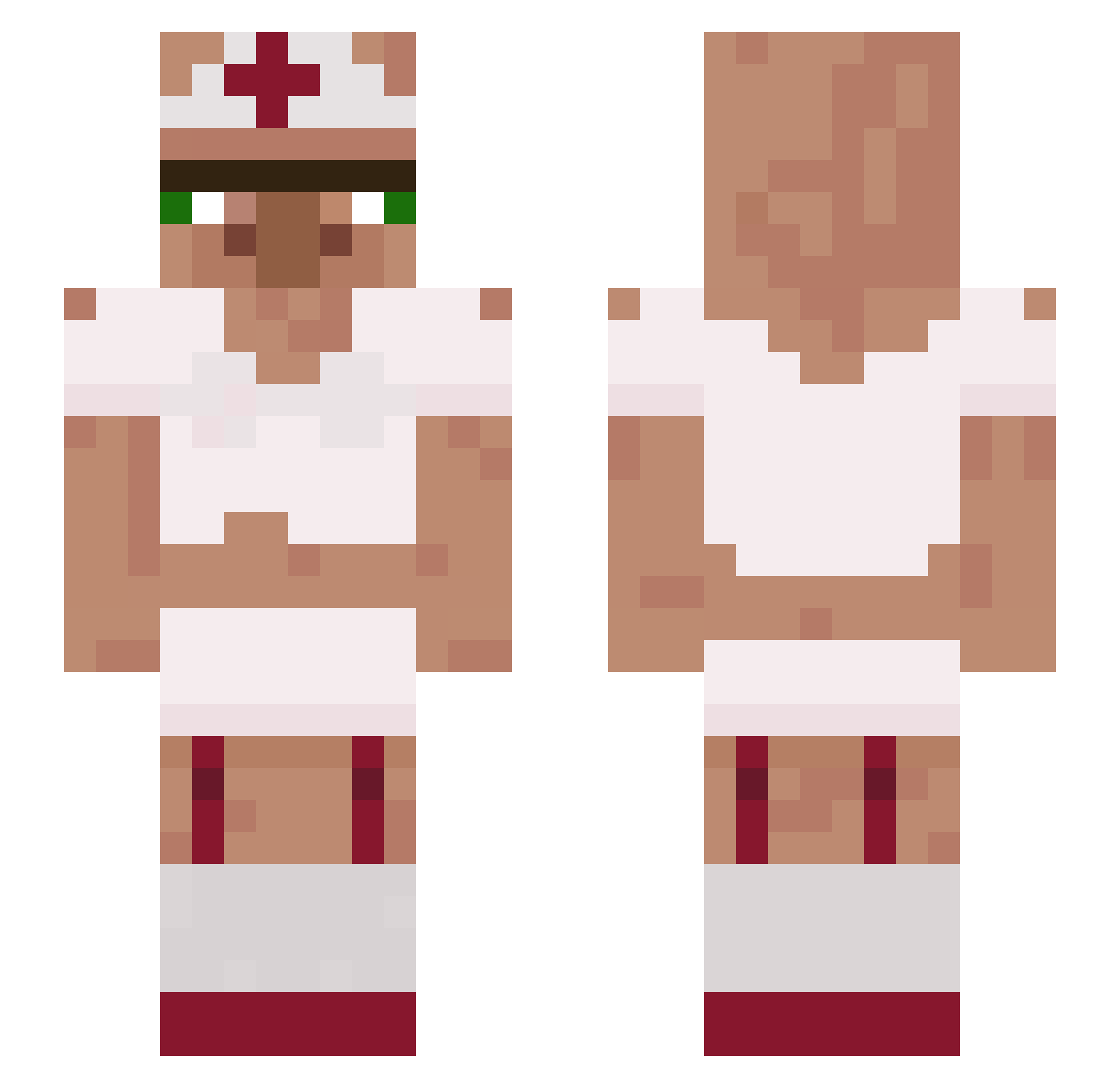 KitchenSink360 Minecraft skin, front and back view