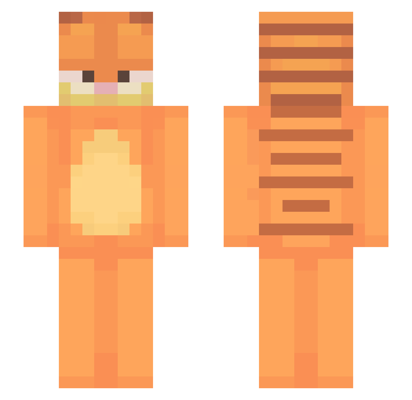 swaglicious_mace Minecraft skin, front and back view