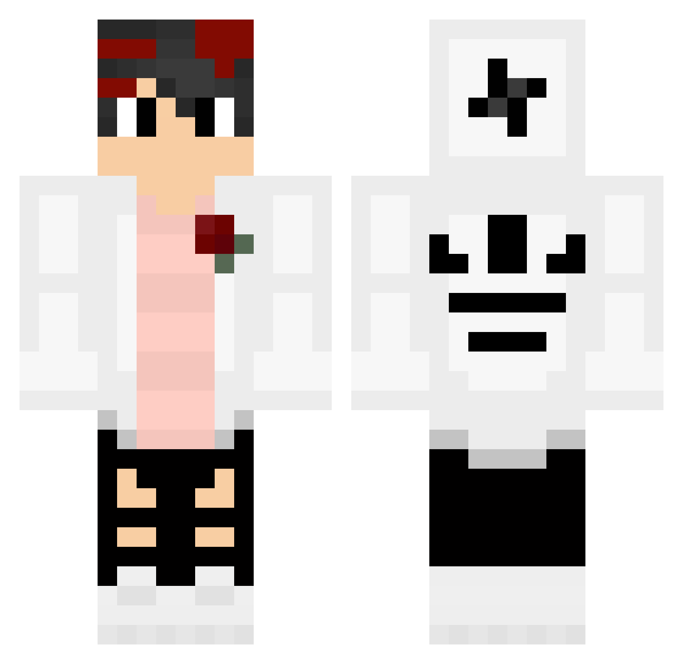 Sylvaa Minecraft skin, front and back view