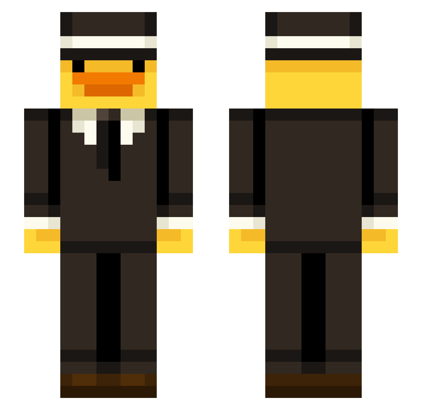 SkinEditor Minecraft skin, front and back view