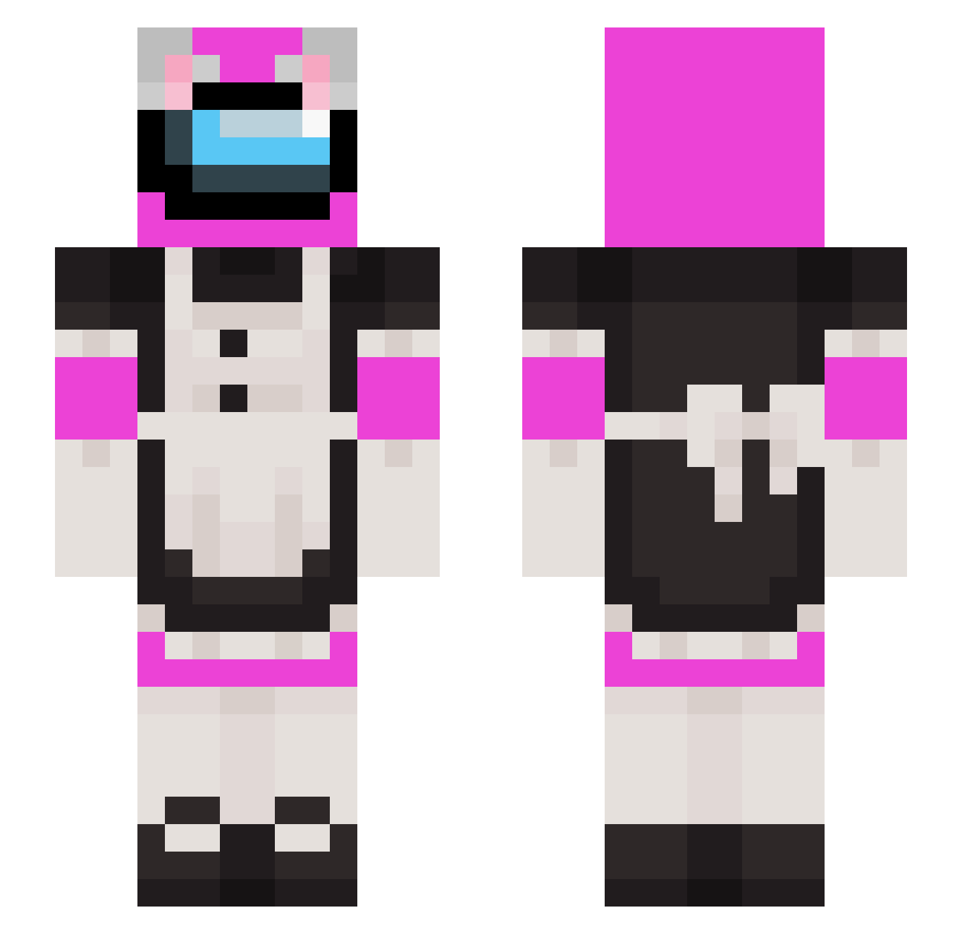 Samson1506 Minecraft skin, front and back view
