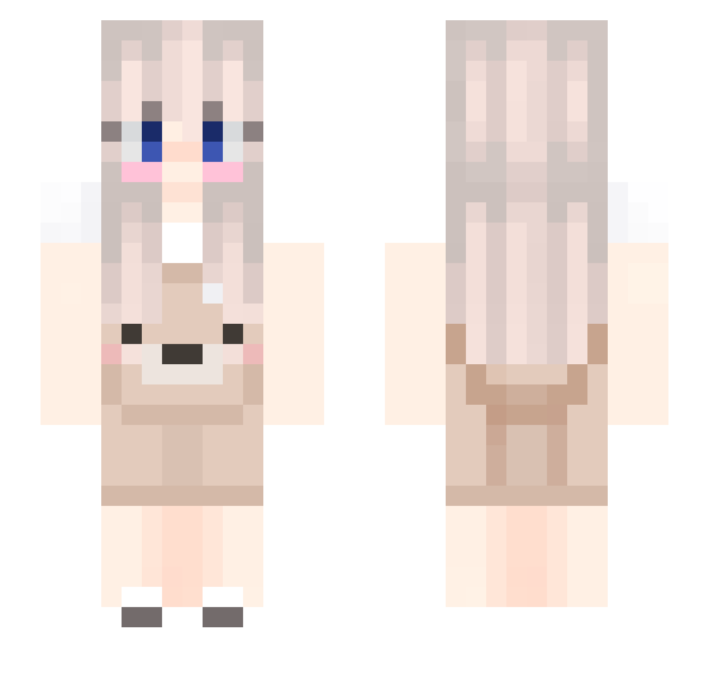 Taylors_swift Minecraft skin, front and back view