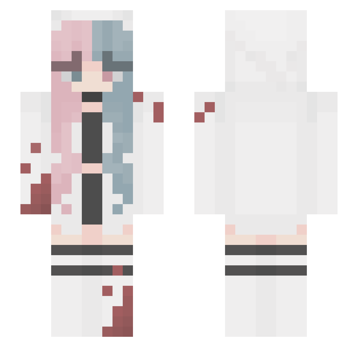 cupcake554 Minecraft skin, front and back view