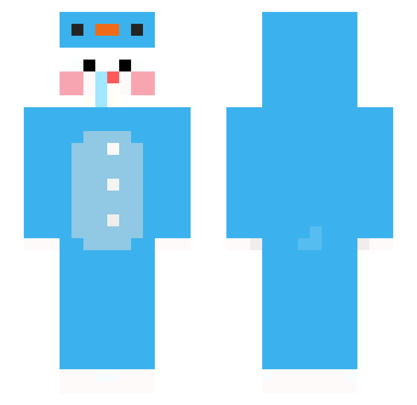 winstreakducky Minecraft skin, front and back view