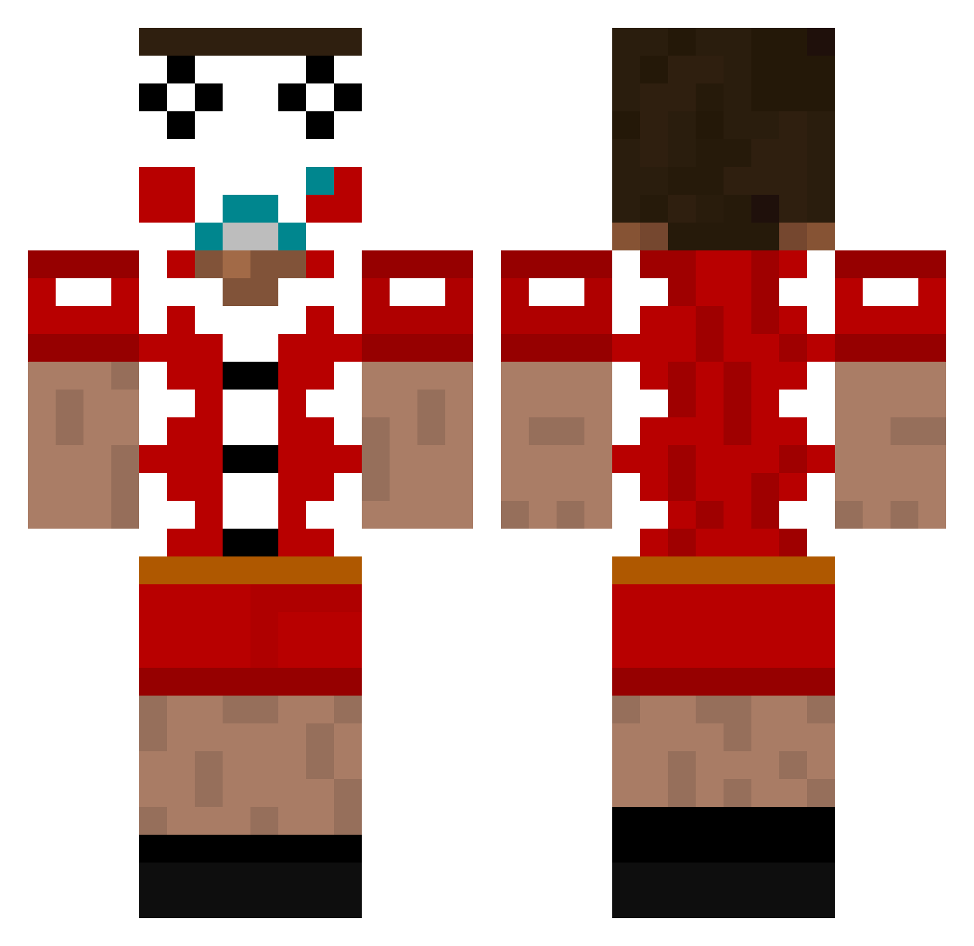 vichokupoxx Minecraft skin, front and back view