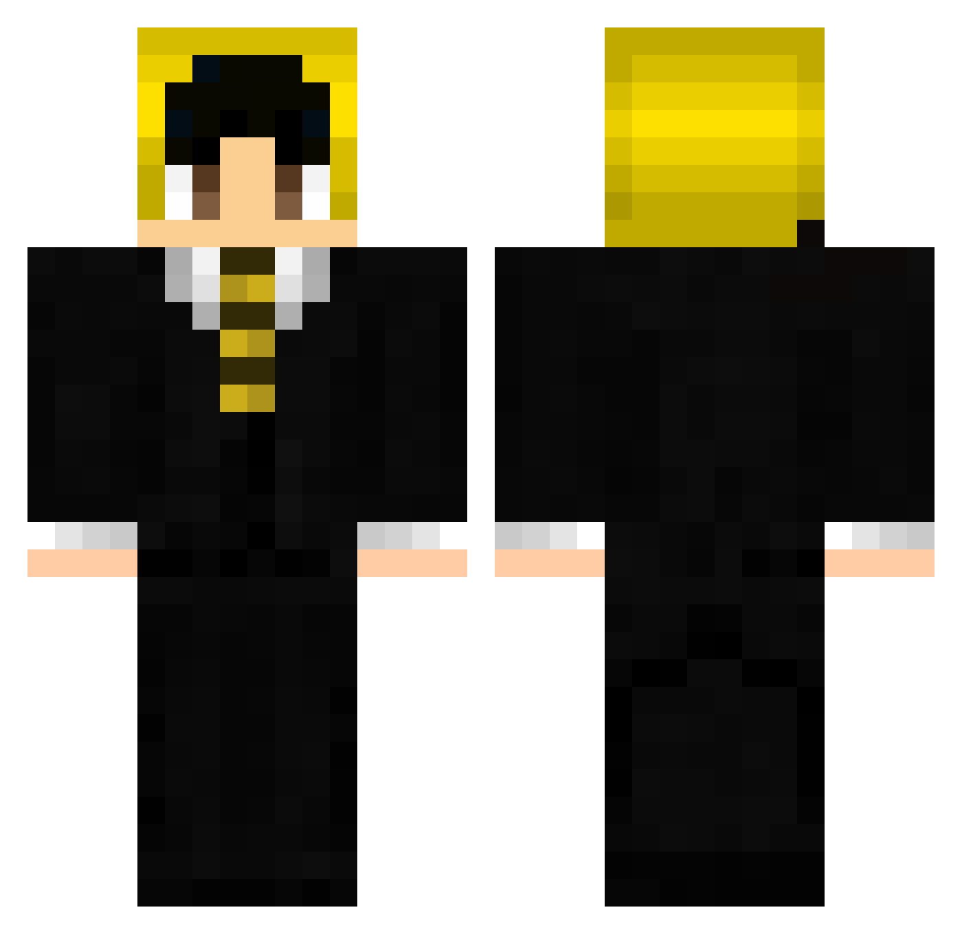 sald Minecraft skin, front and back view