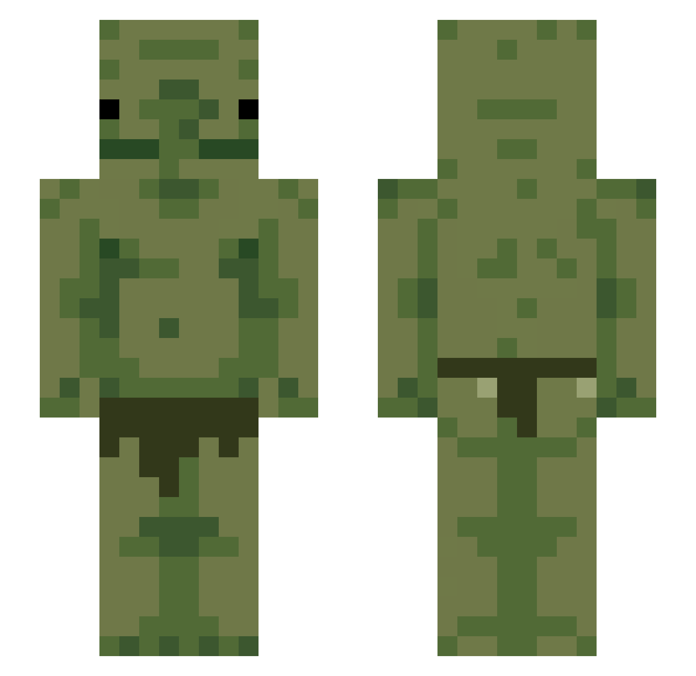 diBRACCO Minecraft skin, front and back view