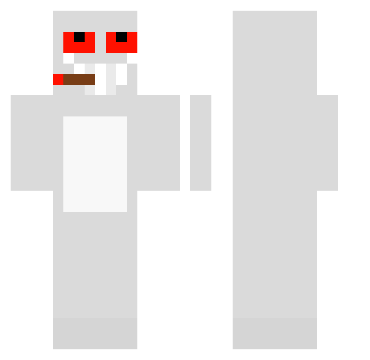 0liv4r Minecraft skin, front and back view
