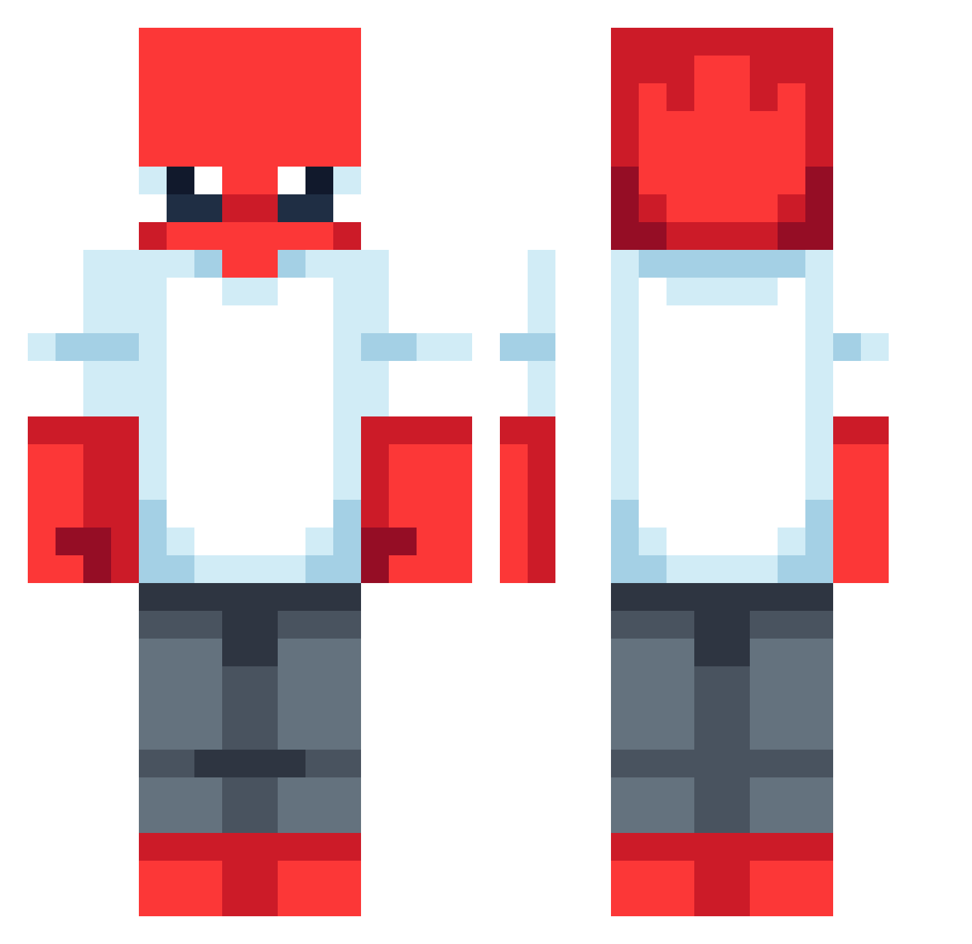 goggie2011 Minecraft skin, front and back view