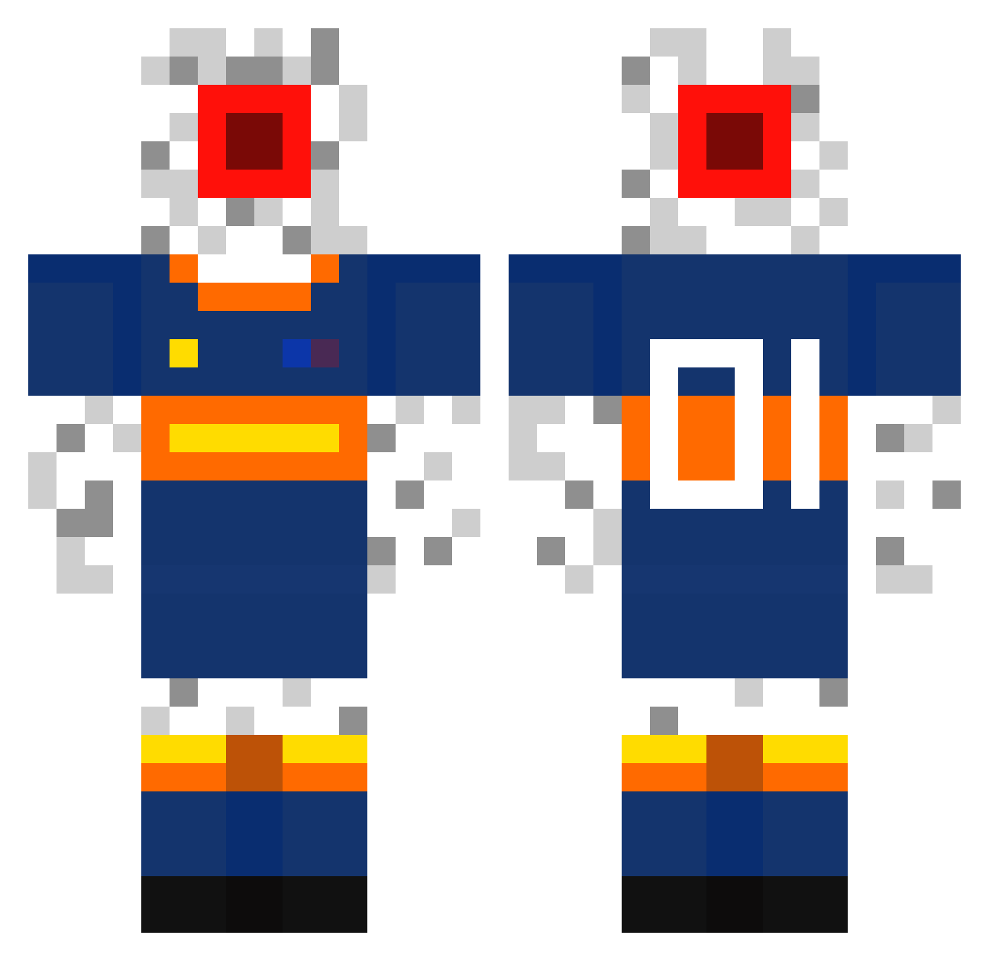 The_One_Eye Minecraft skin, front and back view