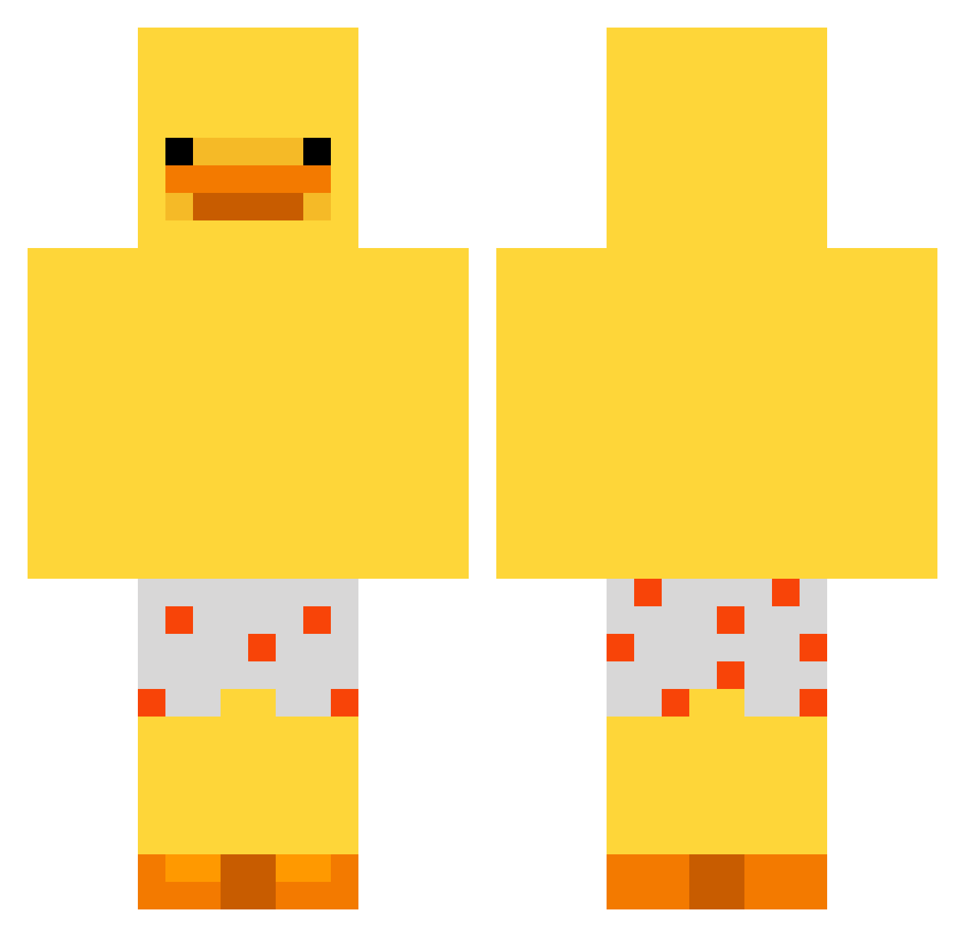 ste_____010 Minecraft skin, front and back view